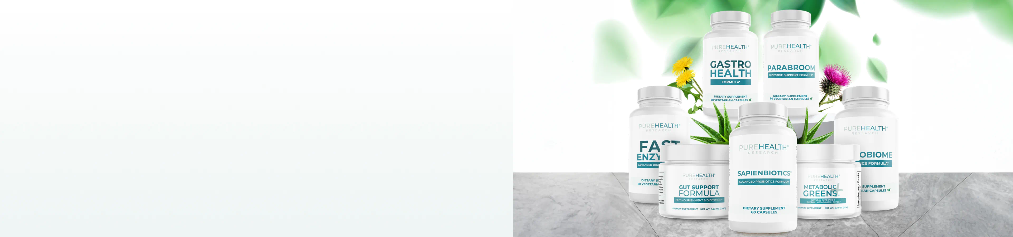 Supplements for gut health and digestion.