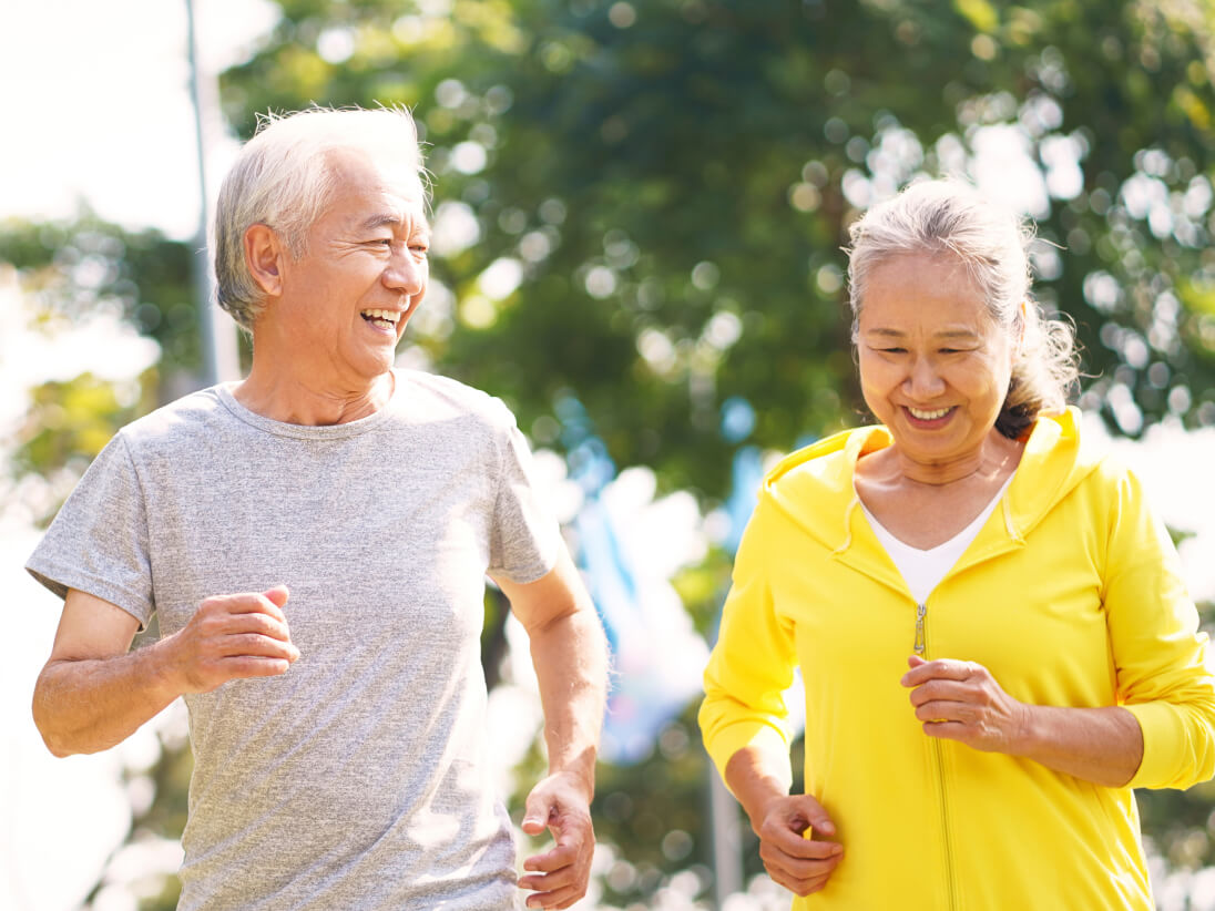 Seniors exercising