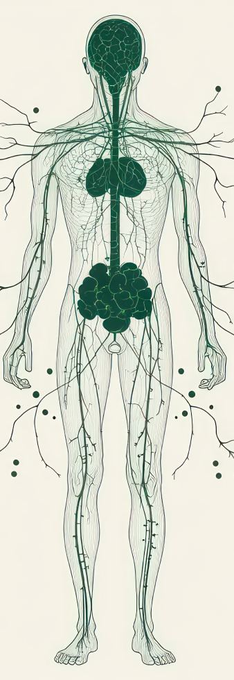 Lymph paths and nodes