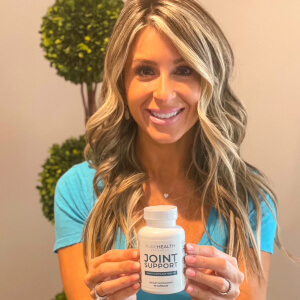 influencer with a bottle