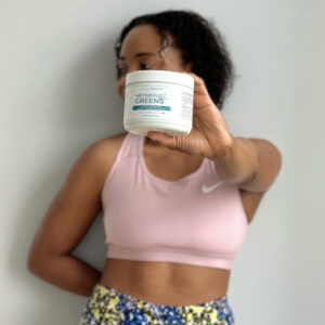 influencer with a bottle
