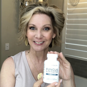 influencer with a bottle