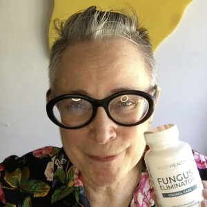 influencer with a bottle